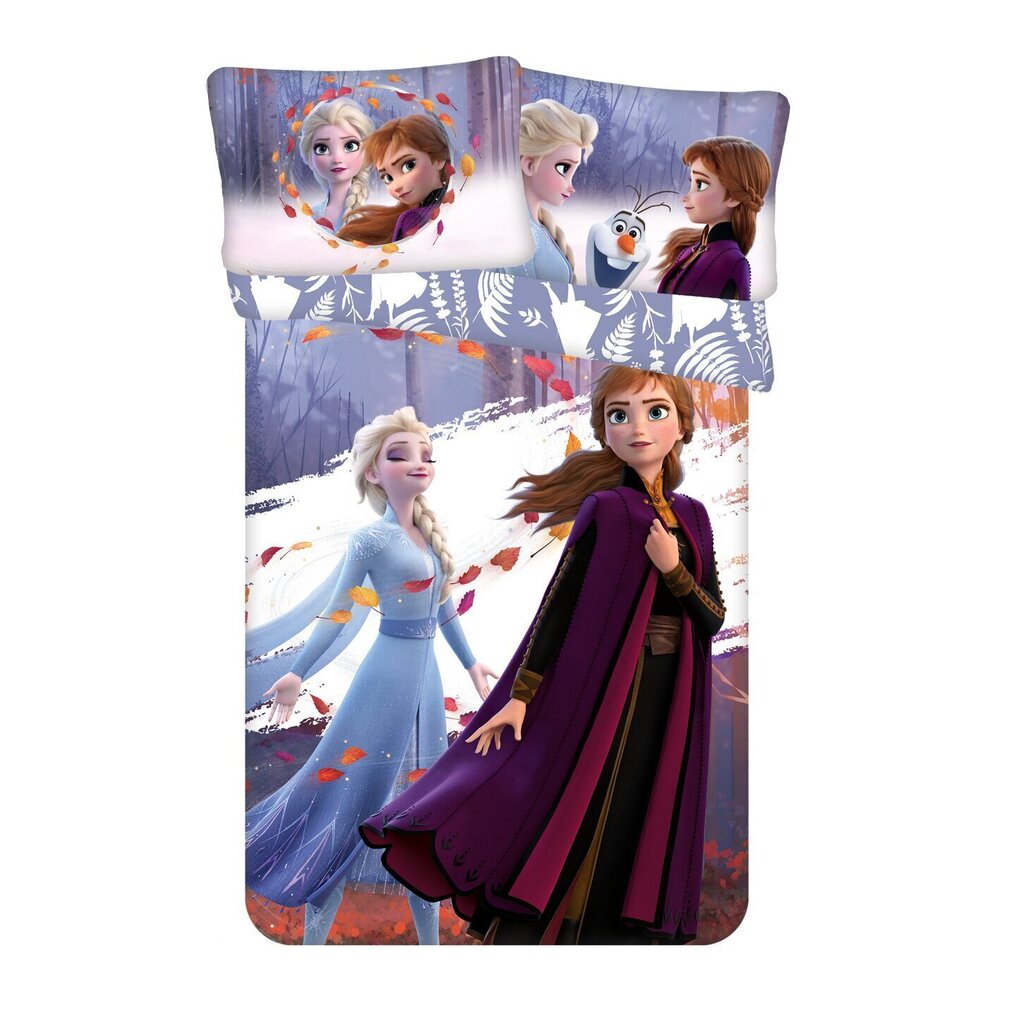 Frozen -pussilakanasetti, 100 x 135 cm + tyynyliina 40 x 60 cm hinta ja tiedot | Vuodevaatteet lapsille | hobbyhall.fi