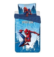 Spderman -pussilakanasetti, 140 x 200 cm + tyynyliina 70 x 90 cm hinta ja tiedot | Jerry Fabrics Koti ja keittiö | hobbyhall.fi