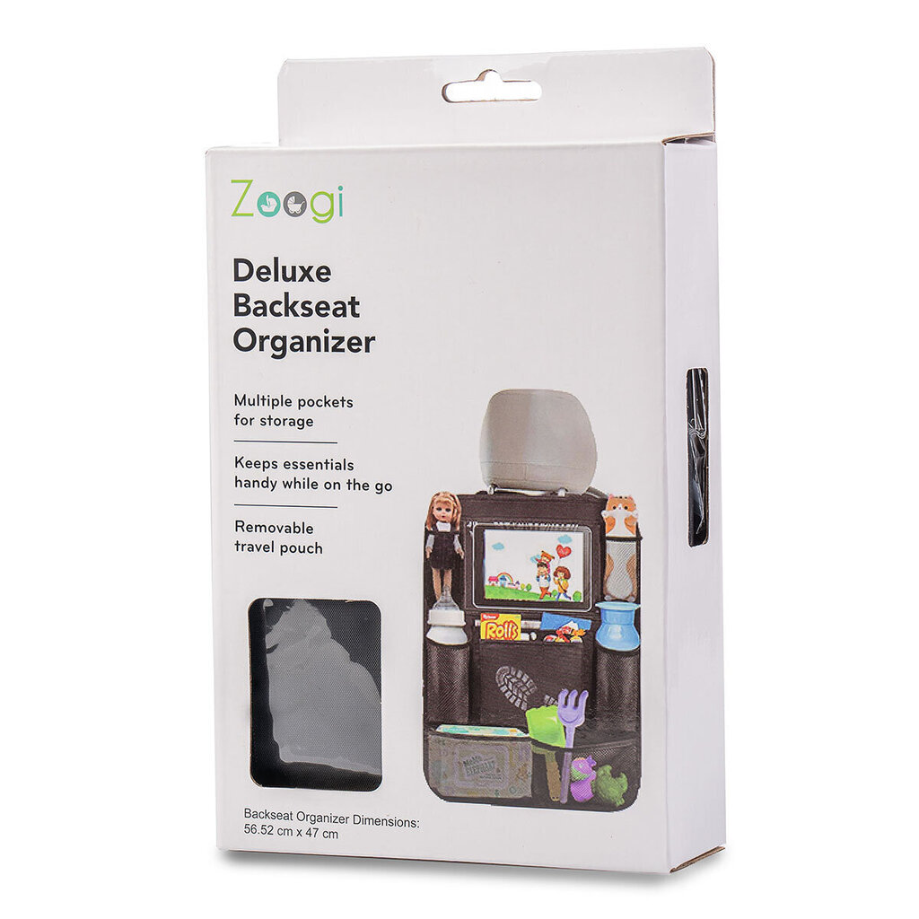 Zoogi Deluxe Backseat Organizer - auton istuimen laukku hinta ja tiedot | Turvaistuimen lisävarusteet | hobbyhall.fi