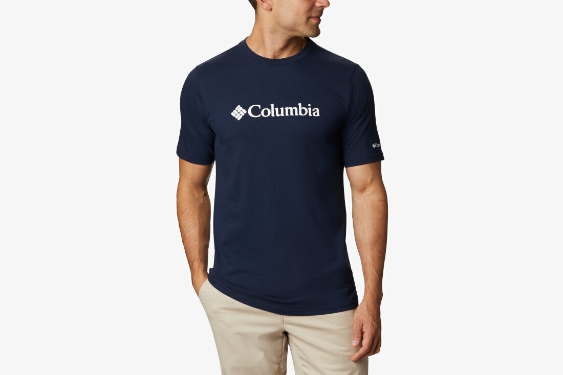 Columbia CSC Basic Logo SS Tee miesten T-paita 1680053467, sininen hinta ja tiedot | Miesten T-paidat | hobbyhall.fi