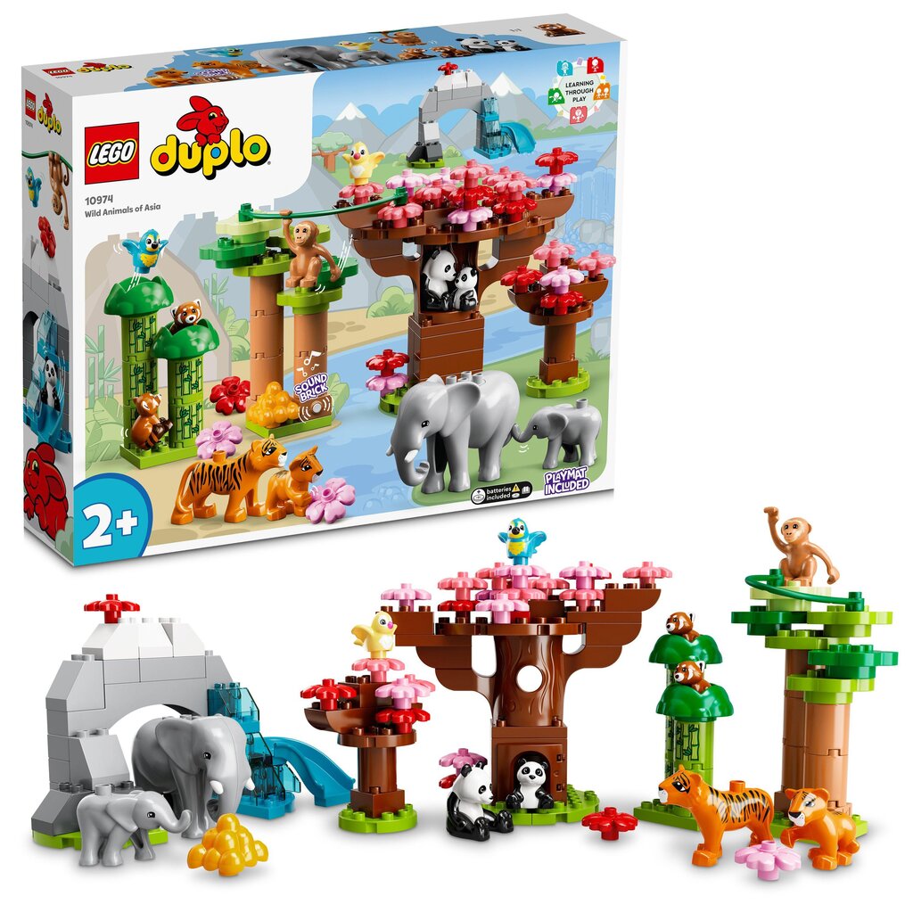 10974 LEGO® DUPLO - Aasian villieläimet hinta ja tiedot | LEGOT ja rakennuslelut | hobbyhall.fi