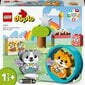 10977 LEGO® DUPLO Ensimmäinen koiranpentuni sekä kissanpentuni äänien kanssa. hinta ja tiedot | LEGOT ja rakennuslelut | hobbyhall.fi