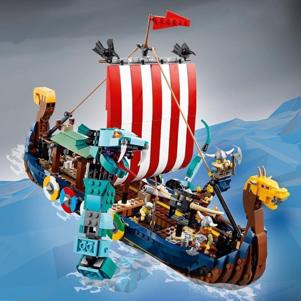 31132 LEGO® Creator Viikinkilaiva ja Midgard käärme hinta ja tiedot | LEGOT ja rakennuslelut | hobbyhall.fi