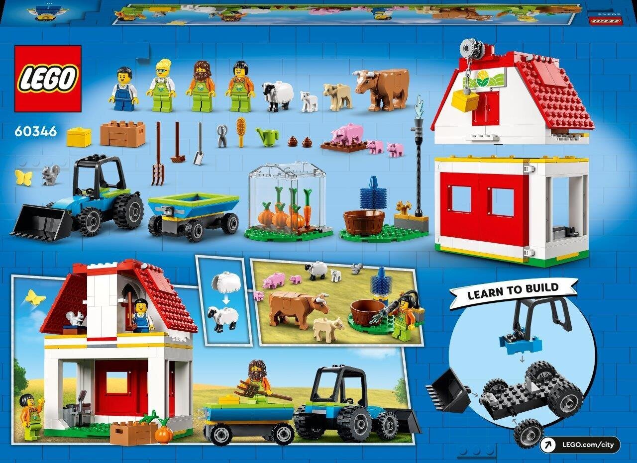 60346 LEGO® City Ulkorakennus ja maatilan eläimet hinta ja tiedot | LEGOT ja rakennuslelut | hobbyhall.fi