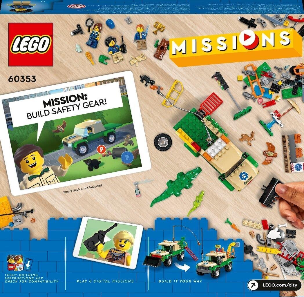 60353 LEGO® City Missions Villieläinten pelastustehtävät hinta ja tiedot | LEGOT ja rakennuslelut | hobbyhall.fi