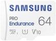 Samsung Pro Endurance 64GB microSDXC™ muistikortti + SD-adapteri (MB-MJ64KA/EU) hinta ja tiedot | Puhelimen muistikortit | hobbyhall.fi