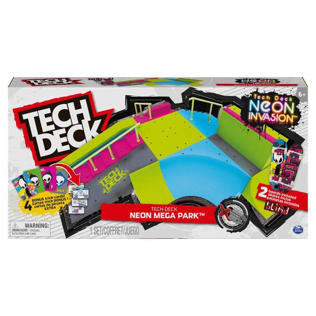 Neon-megaramppi X-Connect Tech Deck hinta ja tiedot | Tyttöjen lelut | hobbyhall.fi