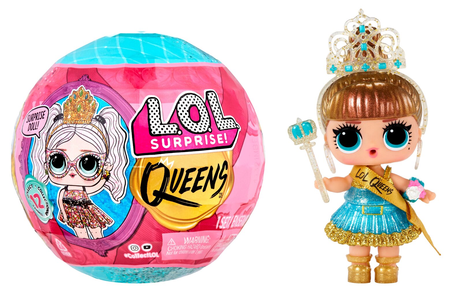 L.O.L. SURPRISE Queens nukketeatterikuningatar 7,5 cm hinta ja tiedot | Tyttöjen lelut | hobbyhall.fi
