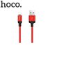 Hoco Premium Times Speed X14 Strong Lightning to USB Laidas 2m (MD818), Raudona hinta ja tiedot | Kaapelit ja adapterit | hobbyhall.fi