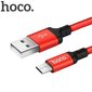 USB-kaapeli Hoco X14 microUSB, 1,0 m, punainen-musta hinta ja tiedot | Puhelinkaapelit | hobbyhall.fi