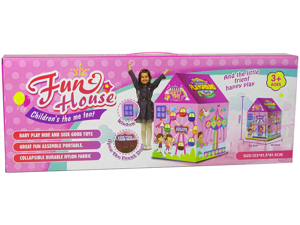 Fun House leikkiteltta, Lean Toys hinta ja tiedot | Lasten leikkimökit ja -teltat | hobbyhall.fi