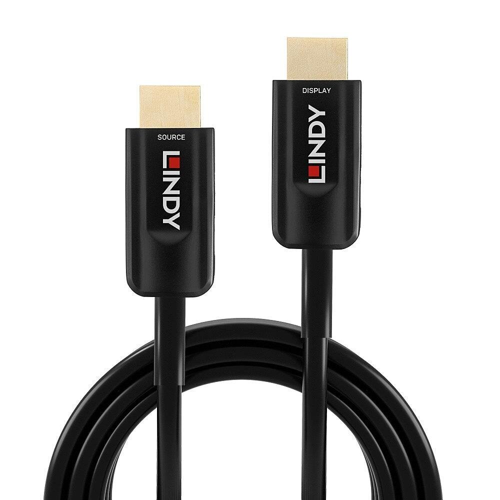Lindy KAAPELI HDMI-HDMI 20M / KUITUOPTIINEN HYBRID 38382 LINDY hinta ja tiedot | Kaapelit ja adapterit | hobbyhall.fi