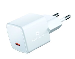Swissten GaN Mini, USB-C 25W PD hinta ja tiedot | Puhelimen laturit | hobbyhall.fi