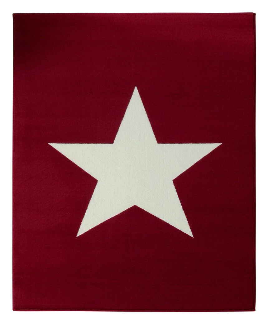 Matto Hanse Home City Mix Star Red Cream 140x200 cm hinta ja tiedot | Isot matot | hobbyhall.fi