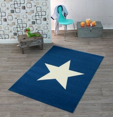 Matto Hanse Home City Mix Star Blue Cream 140x200 cm hinta ja tiedot | Isot matot | hobbyhall.fi