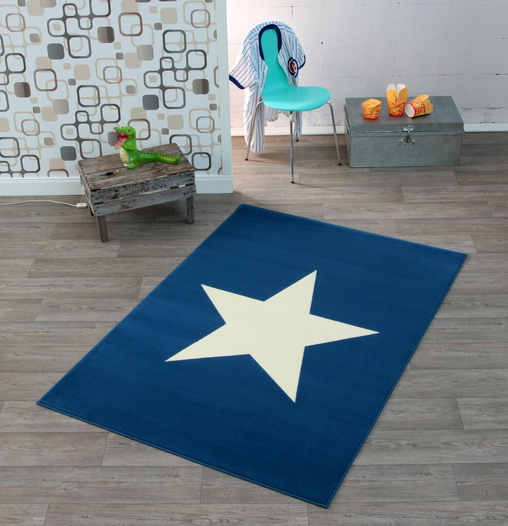 Matto Hanse Home City Mix Star Blue Cream 140x200 cm hinta ja tiedot | Isot matot | hobbyhall.fi