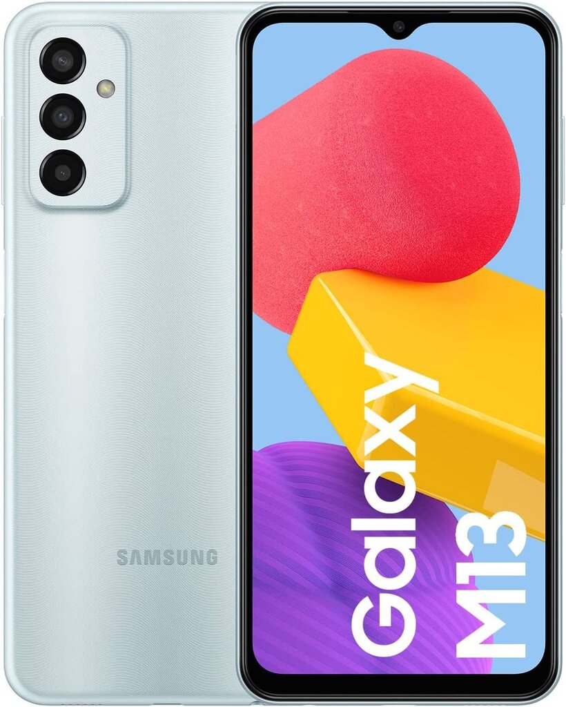 Samsung Galaxy M13,4G, 4/64GB, Dual SIM Light Blue SM-M135FLB hinta ja tiedot | Matkapuhelimet | hobbyhall.fi