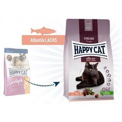 Happy Cat Sterilised Atlantik Lachs -täysiravinto täysikasvuisille kissoille, sis. Atlantin lohta, 4 kg hinta ja tiedot | Happy Cat Lemmikit | hobbyhall.fi