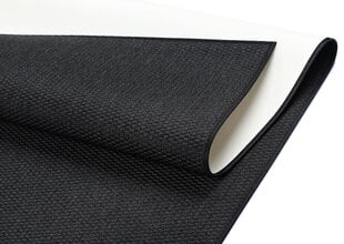 Narma Bono -flatWeave™ sileäksi kudottu matto, musta, Ø 160 cm hinta ja tiedot | Isot matot | hobbyhall.fi