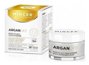 Kosteuttava päivävoide Argan Oil Mincer Pharma Argan Life Nro 801 50 ml hinta ja tiedot | MCR Corporation Hajuvedet ja kosmetiikka | hobbyhall.fi