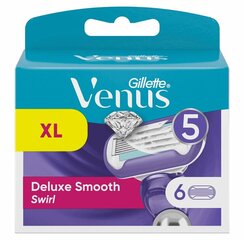 Gillette Venus Swirl ajopäät 6 kpl hinta ja tiedot | Parranajo ja karvanpoisto | hobbyhall.fi