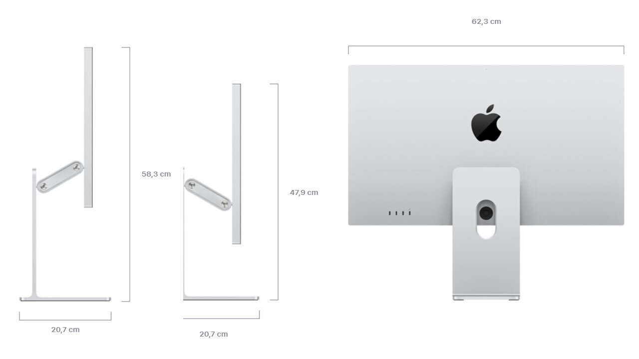 Apple Studio Display - Standard Glass - Tilt- and Height-Adjustable Stand - MK0Q3Z/A hinta ja tiedot | Näytöt | hobbyhall.fi