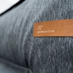 Rexproduct Bergamo -istuinpehmuste eurolavalle, 120 cm, harmaa hinta ja tiedot | Istuintyynyt, pehmusteet ja päälliset | hobbyhall.fi