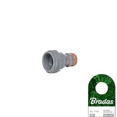 Sovitin ulkokierteellä 1/2 ”Bradas WHITE LINE hinta ja tiedot | Puutarhaletkut, kastelukannut ja muut kastelutarvikkeet | hobbyhall.fi