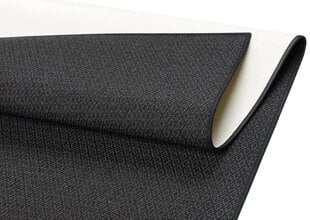 Narma Bello -flatWeave™ sileäksi kudottu matto, musta, 80 x 350 cm hinta ja tiedot | Isot matot | hobbyhall.fi