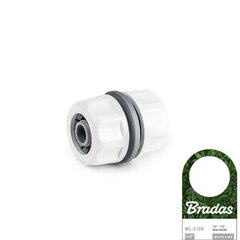 Kasteluletku 1/2" liitäntäsovitin Bradas WHITE LINE hinta ja tiedot | Puutarhaletkut, kastelukannut ja muut kastelutarvikkeet | hobbyhall.fi