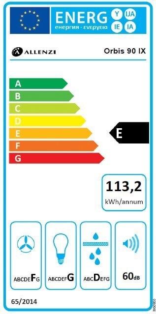 Allenzi Orbis 90 IX hinta ja tiedot | Liesituulettimet | hobbyhall.fi