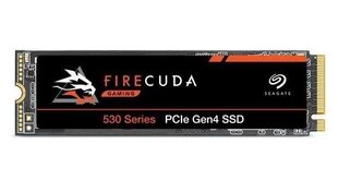 SSD Seagate Firecuda 530 M.2 4TB PCIe Gen4x4 2280 hinta ja tiedot | Kovalevyt | hobbyhall.fi