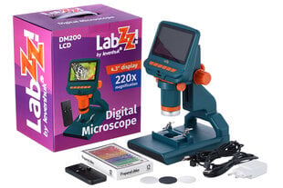 Levenhuk LabZZ DM200 LCD hinta ja tiedot | Mikroskoopit ja teleskoopit | hobbyhall.fi