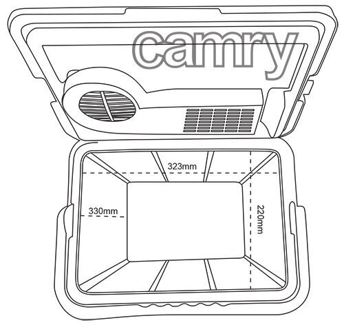 Auton jääkaappi Camry CR 8065 hinta ja tiedot | Matkajääkaapit ja kylmälaukut autoon | hobbyhall.fi