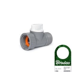 Hanaliitäntä 3/4" venttiilillä Bradas WHITE LINE hinta ja tiedot | Puutarhaletkut, kastelukannut ja muut kastelutarvikkeet | hobbyhall.fi