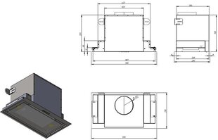 Akpo WK-10 Neva Glass hinta ja tiedot | Liesituulettimet | hobbyhall.fi