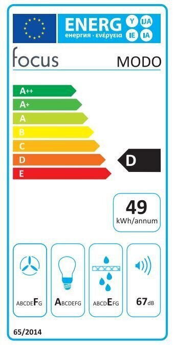 Focus Modo 60 WH hinta ja tiedot | Liesituulettimet | hobbyhall.fi