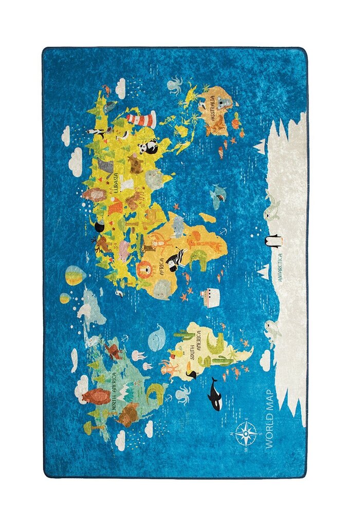 Matto World Map, 140x190 cm hinta ja tiedot | Isot matot | hobbyhall.fi
