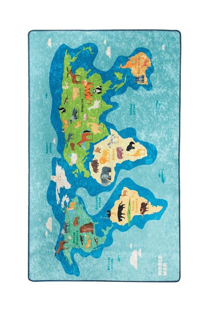 Lastenhuoneen matto Map, 140x190 cm hinta ja tiedot | Isot matot | hobbyhall.fi