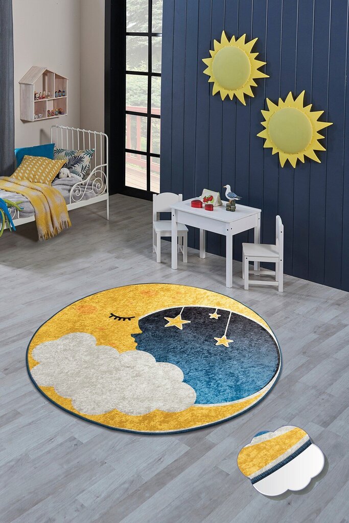 Lastenhuoneen matto Moon, 140 cm hinta ja tiedot | Isot matot | hobbyhall.fi