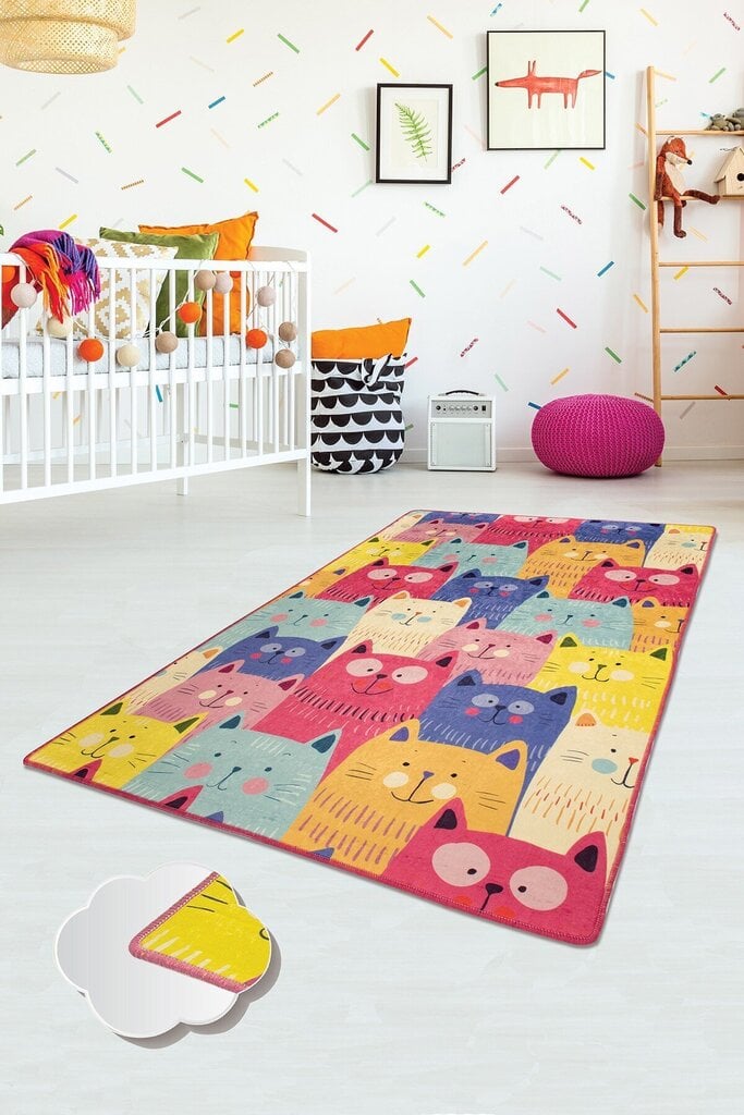 Lasten matto Cats, 100x160 cm hinta ja tiedot | Isot matot | hobbyhall.fi