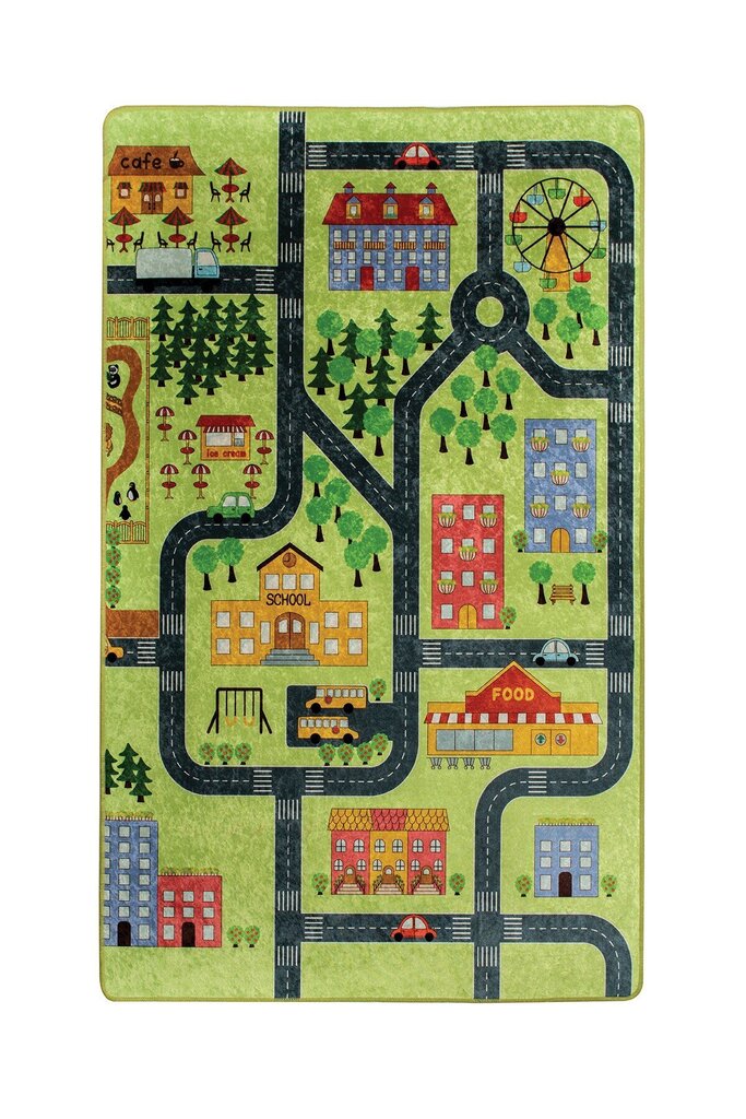 Lasten matto Small Town, 100x160 cm hinta ja tiedot | Isot matot | hobbyhall.fi