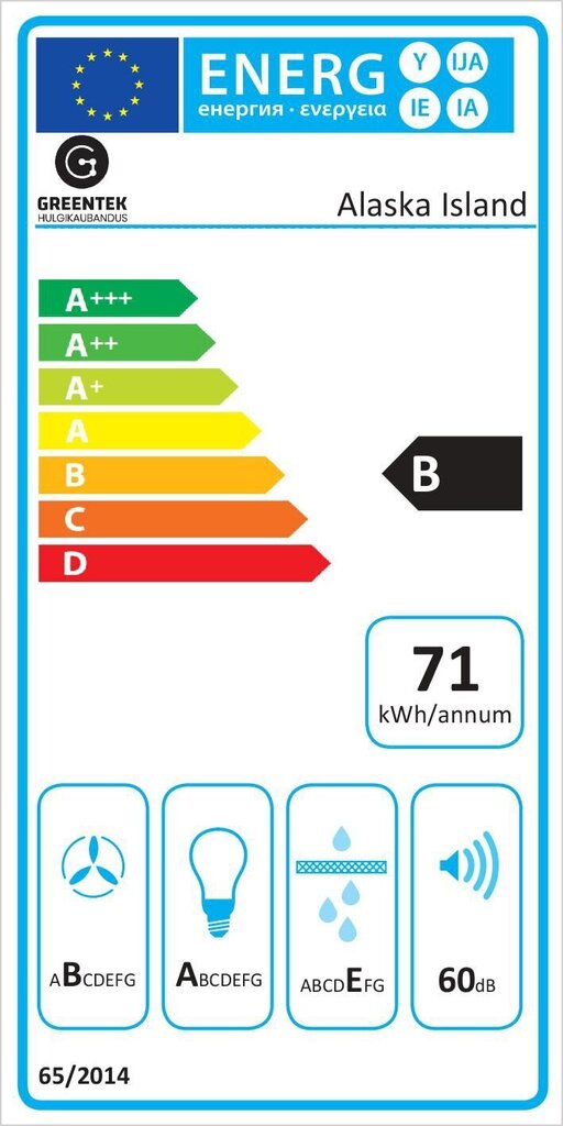 Greentek Alaska Island hinta ja tiedot | Liesituulettimet | hobbyhall.fi