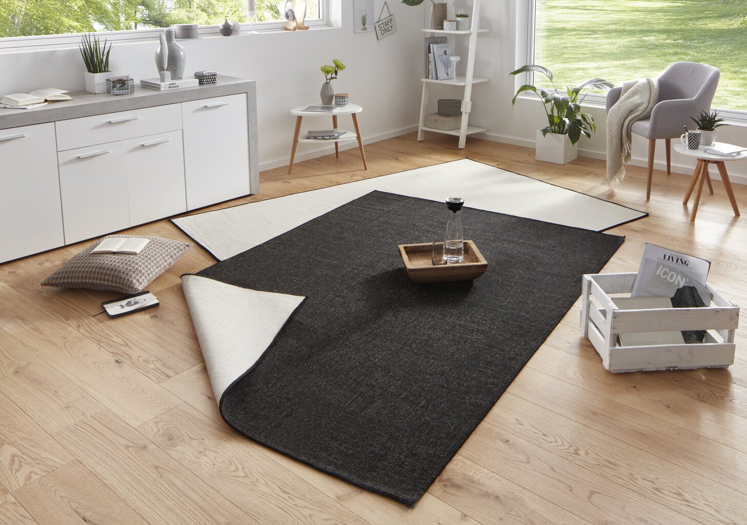 Matto NORTHRUGS Twin Miami Black, 80x250 cm hinta ja tiedot | Isot matot | hobbyhall.fi