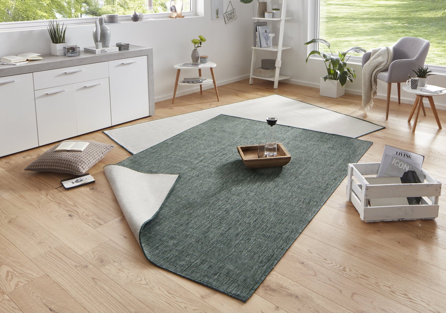 Matto NORTHRUGS Twin Miami Green, 120x170 cm hinta ja tiedot | Isot matot | hobbyhall.fi