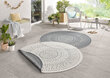 Matto NORTHRUGS Twin Porto Grey Cream, 200x200 cm hinta ja tiedot | Isot matot | hobbyhall.fi