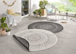 Matto NORTHRUGS Twin Porto Black Cream, 200x200 cm hinta ja tiedot | Isot matot | hobbyhall.fi