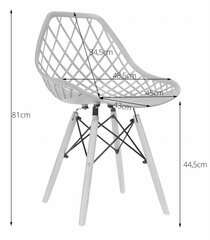 4 tuolin setti Sakai, musta / valkoinen hinta ja tiedot | Muf-Art Huonekalut ja sisustus | hobbyhall.fi