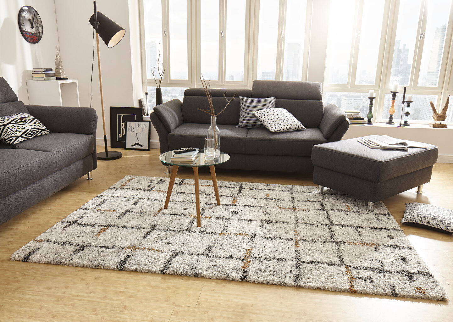 Mint Rugs matto Grid 80x150 cm hinta ja tiedot | Isot matot | hobbyhall.fi