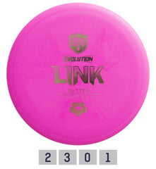 Frisbeegolf-kiekko Putter HARD EXO LINK Evolution Pink hinta ja tiedot | Frisbeegolf | hobbyhall.fi